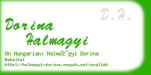 dorina halmagyi business card